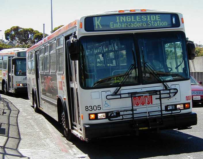 San Francisco MUNI Neoplan AN440 8305 & 8150